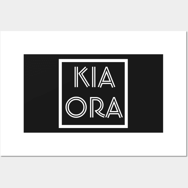 Kia Ora Aotearoa New Zealand Wall Art by FaelynArt